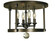 Compass Four Light Flush / Semi-Flush Mount in Antique Brass (8|1102AB)