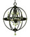 Compass Four Light Chandelier in Matte Black (8|1064MBLACK)