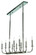 Moderne Ten Light Chandelier in Polished Silver (8|1059PS)