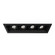 15W Multi LED Recessed Multiple in Black (40|TE164ALED40401)