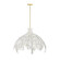 Jalore Six Light Chandelier in Distressed White (40|46436023)
