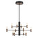 Albany LED Chandelier in Black and Brass (40|46353016)