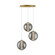 Atomo LED Chandelier in Gold (40|45736024)