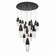 Ecrou 22 Light Chandelier in Matte Black (40|43860025)