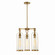 Yasmin Three Light Outdoor Chandelier in Aged gold (40|42728027)