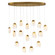 Paget LED Chandelier in Gold (40|37194017)