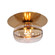 Nottingham Three Light Flush Mount in Antique Brass (40|37088019)