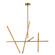 Crossroads LED Chandelier in Brushed Brass (40|36250035)
