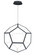 Penta LED Pendant in Black (86|E25106BK)