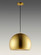 Palla LED Pendant in Satin Brass / Coffee (86|E24924SBRCOF)