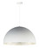 Hemisphere LED Pendant in Gloss White / Aluminum (86|E24906GWAL)