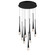 Pierce LED Pendant in Black (86|E24227122BK)