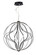 Aura LED Pendant in Black (86|E21178BK)