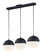 Half Moon LED Pendant in Black (86|E2036392BK)