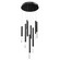 Diaphane LED Pendant in Black (86|E1102995BK)