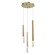 Diaphane LED Pendant in Gold (86|E1102395GLD)