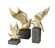 Winged Bird Sculpture in Gold (45|S00368950S3)