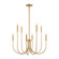 Ulla Eight Light Chandelier in Gold (45|EC898858)