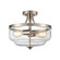 Calistoga Two Light Semi Flush Mount in Brushed Nickel (45|CN320282)