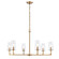 Fitzroy Six Light Chandelier in Lacquered Brass (45|899766)