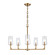 Fitzroy Five Light Chandelier in Lacquered Brass (45|899755)