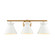 Forme Three Light Vanity in Brushed Gold (45|898123)