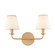 Hoyle Two Light Vanity in Brushed Gold (45|898012)