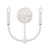 Continuance Two Light Wall Sconce in White Coral (45|820152)