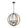 Barrow Six Light Chandelier in Matte Black (45|814066)