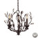 Circeo Three Light Chandelier in Deep Rust (45|80583LA)