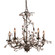 Circeo Five Light Chandelier in Deep Rust (45|80545)