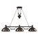 Farmhouse Three Light Linear Chandelier in Oiled Bronze (45|651513)