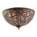 Elizabethan Six Light Flush Mount in Dark Bronze (45|59636)