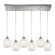 Fusion Six Light Pendant in Satin Nickel (45|5286RCWHT)