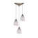 Pierra Three Light Pendant in Satin Nickel (45|5273CR)