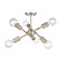 Module Six Light Semi Flush Mount in Satin Nickel (45|476666)