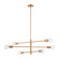 Module Six Light Chandelier in Burnished Brass (45|473666)