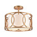 Ringlets Two Light Semi Flush Mount in Matte Gold (45|334232)