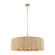 Abaca Eight Light Chandelier in Satin Brass (45|324138)