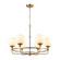 Beverly Hills Six Light Chandelier in Satin Brass (45|301466)