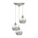 Sutter Creek Three Light Pendant in Satin Nickel (45|250993)