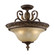 Regency Three Light Semi Flush Mount in Burnt Bronze (45|21573)