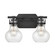 Salamanca Two Light Vanity in Matte Black (45|186712)