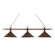 Designer Classics Three Light Linear Chandelier in Antique Copper (45|182ACM2)