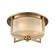 Vancourt Three Light Flush Mount in Satin Brass (45|159993)