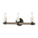 Stone Manor Three Light Vanity in Matte Black (45|154683)