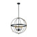 Caldwell Six Light Chandelier in Matte Black (45|152866)