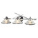 Refraction Three Light Vanity in Polished Chrome (45|14723)