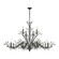 Crystal Branches 12 Light Chandelier in Burnt Bronze (45|1177784)