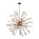 Serendipity Nine Light Chandelier in Matte Gold (45|111149)